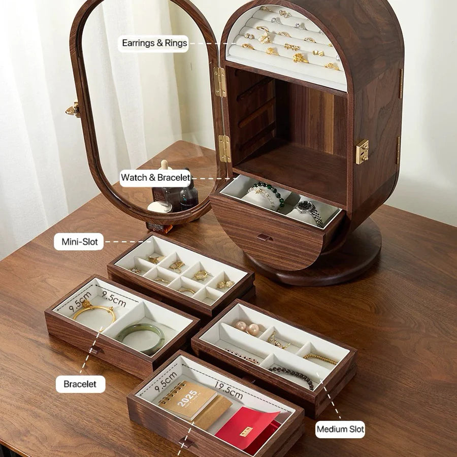 Sollene™ 360° Rotating Jewelry Cabinet